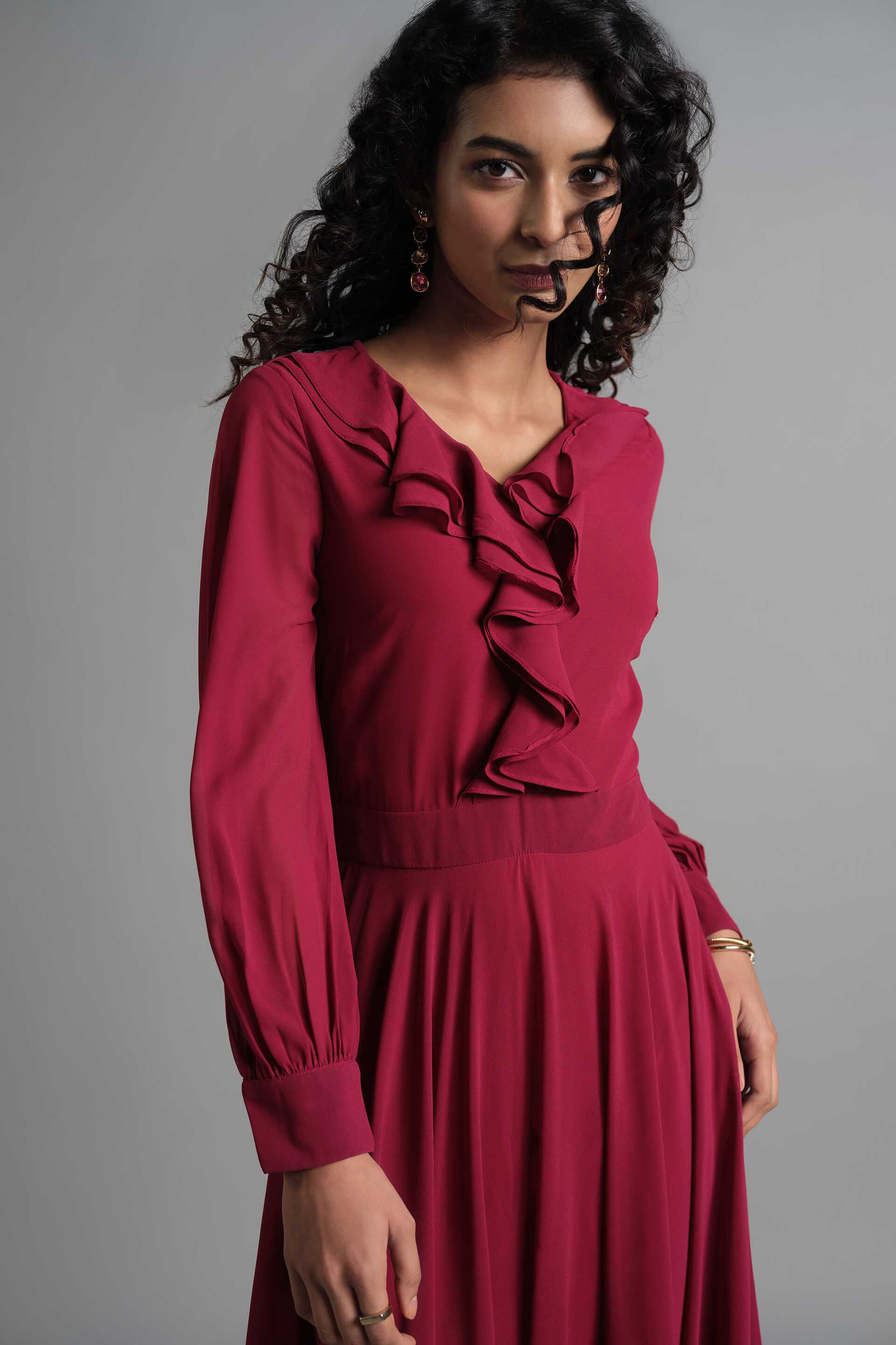 Wine & Roses Gown, Wine, image 3